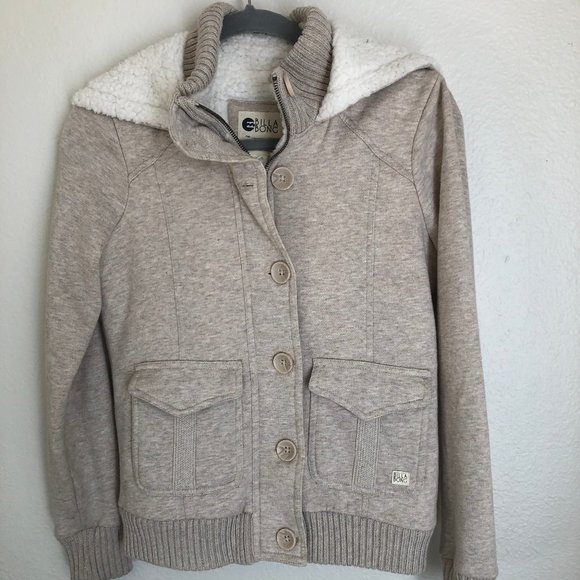 Billabong Jackets & Blazers - Billabong Hooded Sherpa Fleece Lined Jacket - S